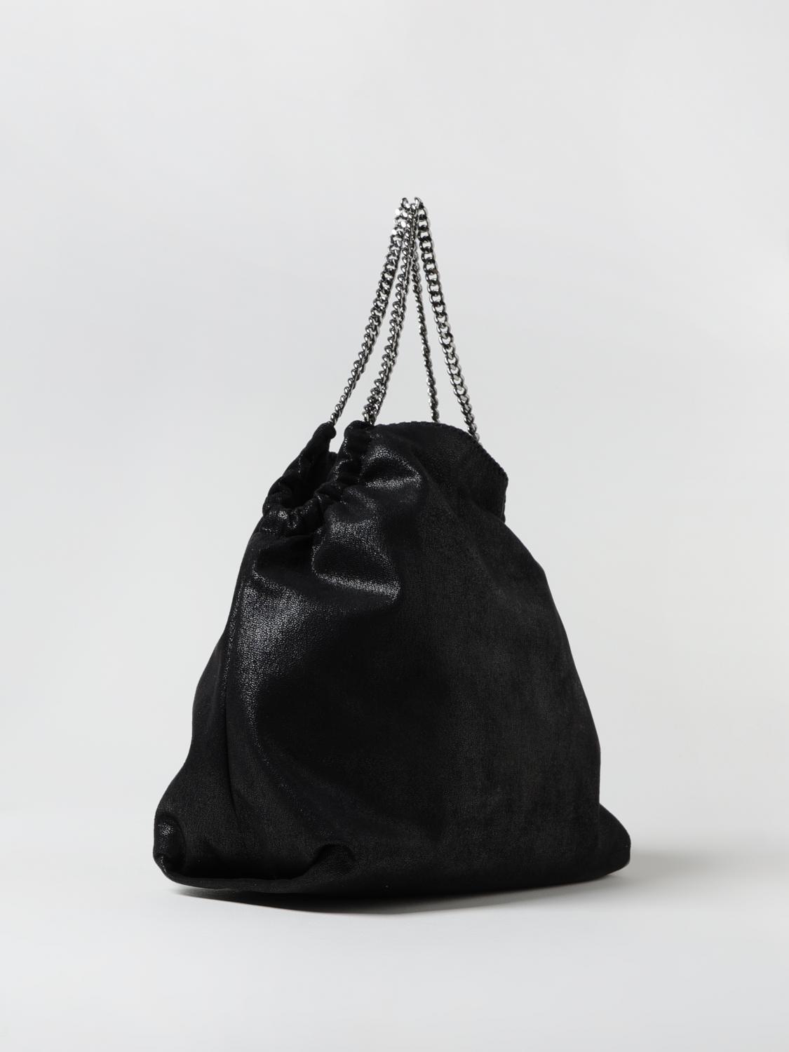 STELLA MCCARTNEY BORSE TOTE: Borsa Falabella Tote Shaggy Stella McCartney in camoscio sintetico cracklè , Nero - Img 3