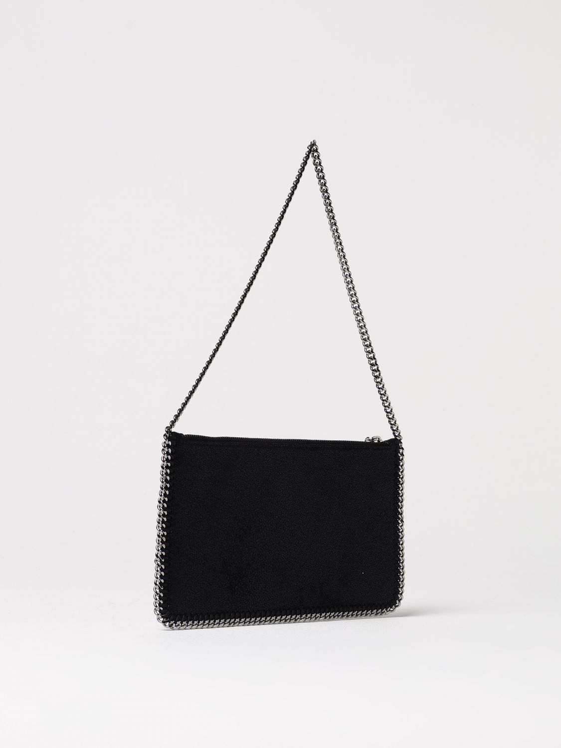 STELLA MCCARTNEY BORSA A SPALLA: Borsa Falabella Stella McCartney in camoscio sintetico cracklè , Nero - Img 2