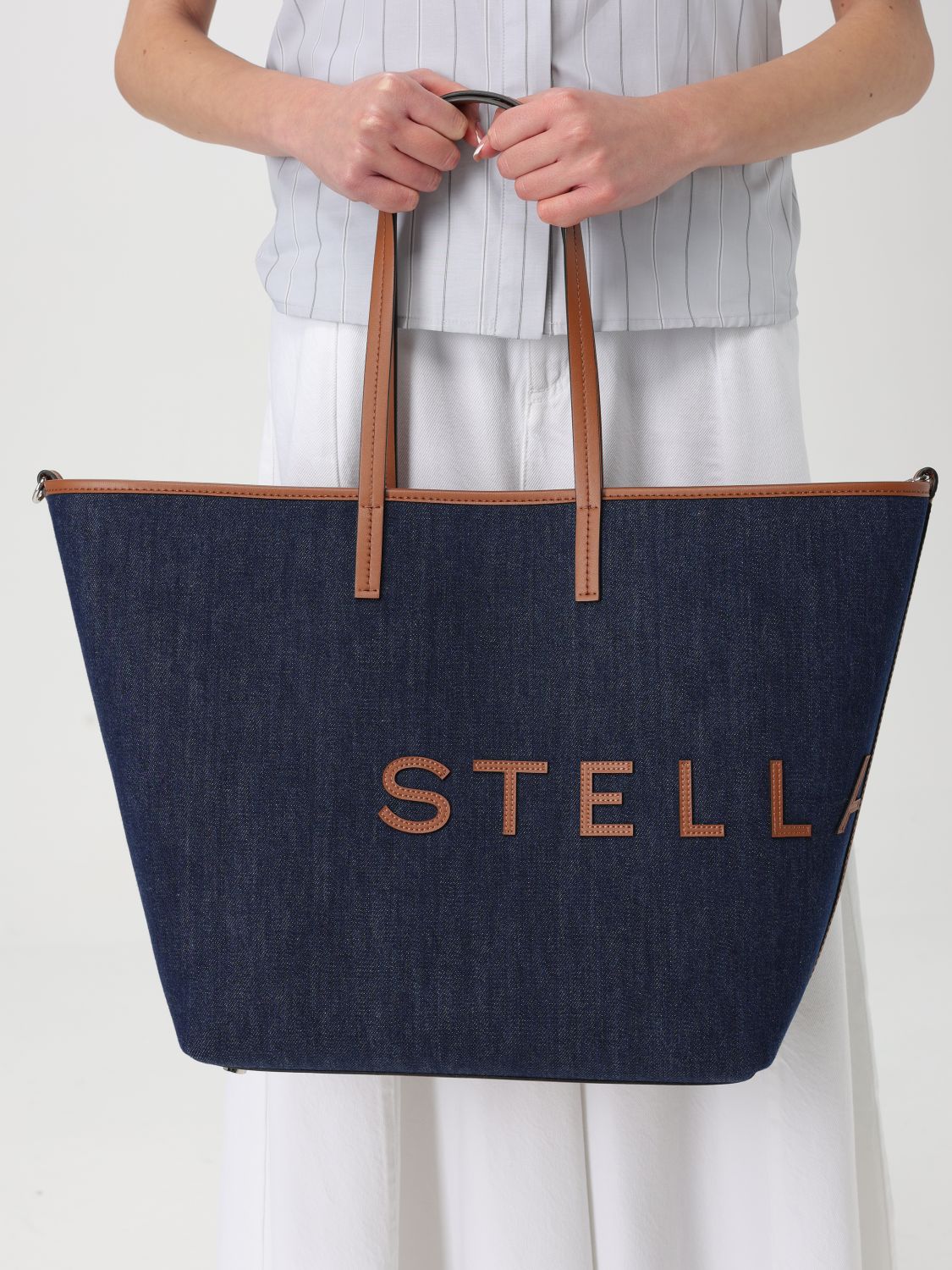 STELLA MCCARTNEY SAC CABAS: Sac porté épaule femme Stella McCartney, Denim - Img 2