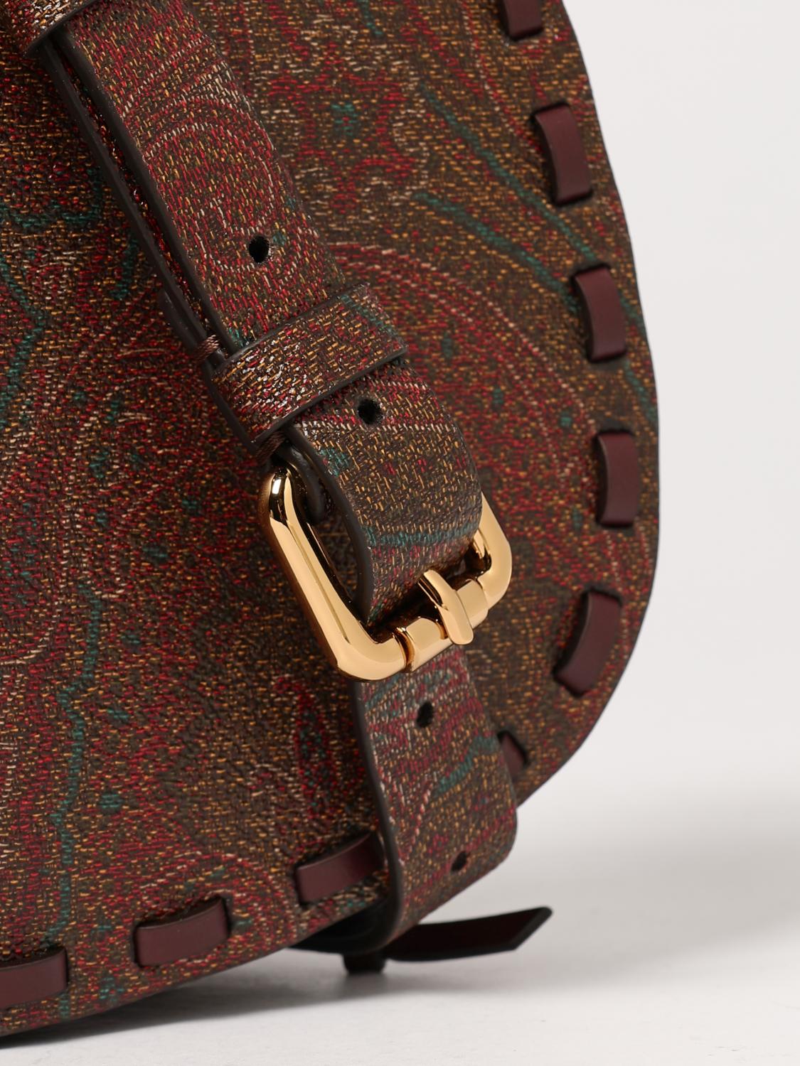 ETRO BORSA A SPALLA: Borsa a tracolla Drya piccola Etro, Cuoio - Img 4