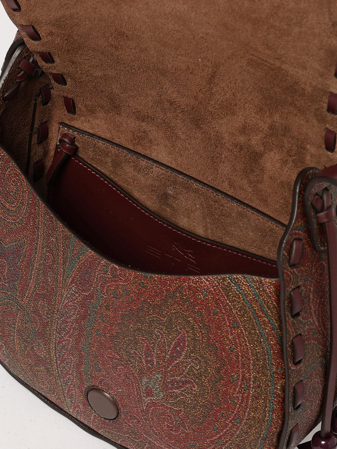 ETRO BORSA A SPALLA: Borsa a tracolla Drya piccola Etro, Cuoio - Img 5