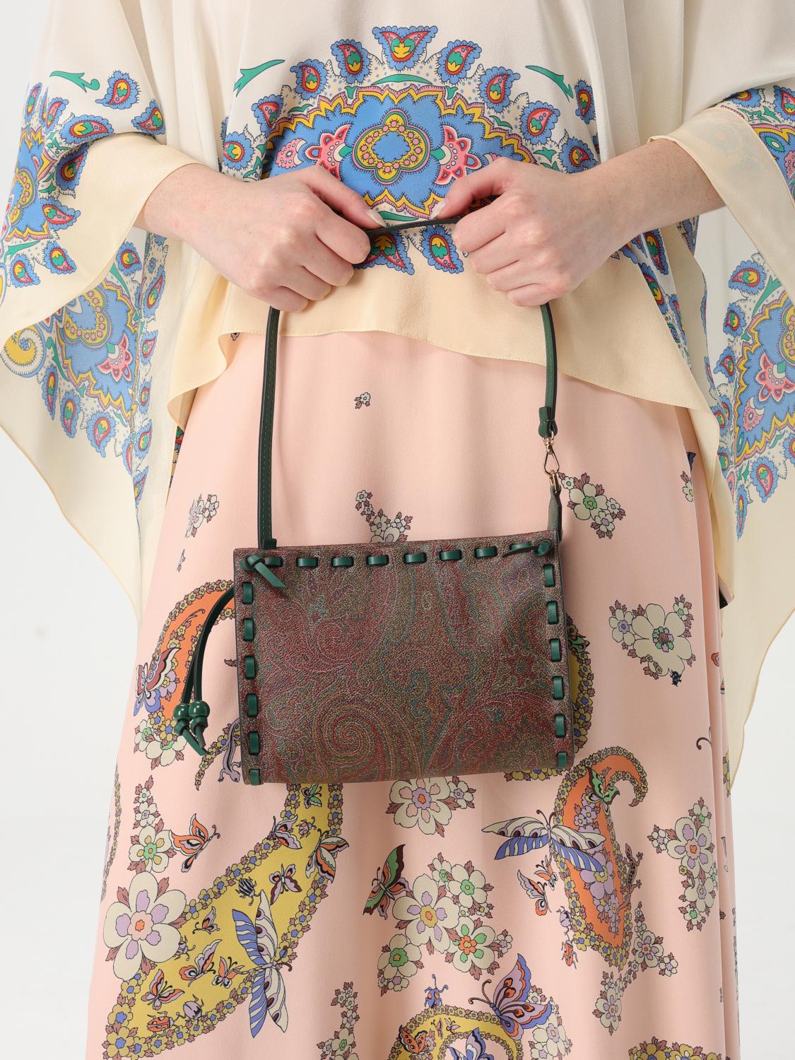 ETRO MINITASCHE: Schultertasche damen Etro, Grün - Img 2