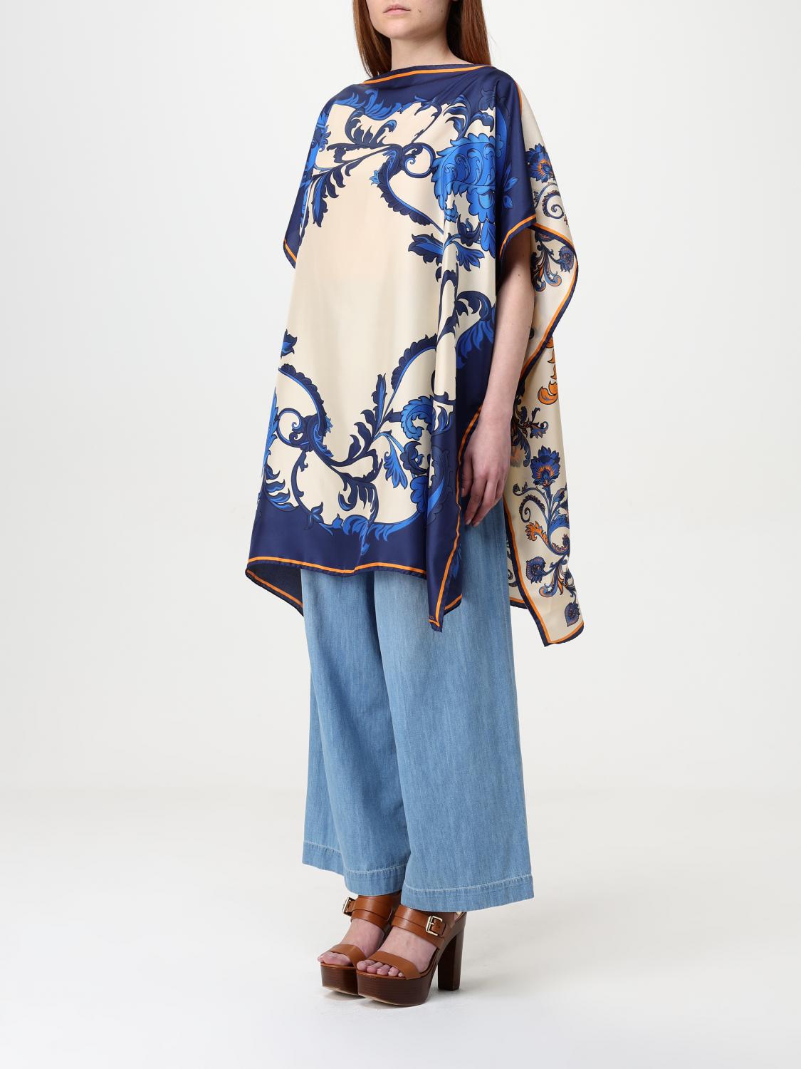 ETRO TOP: Blusa Etro in seta con stampa Paisley , Blue - Img 3