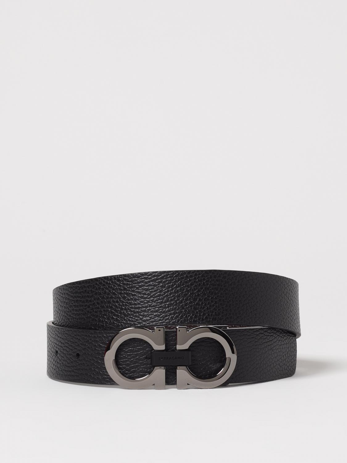 FERRAGAMO BELT: Belt men Ferragamo, Black - Img 1