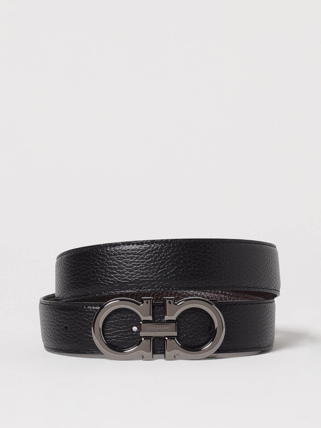 FERRAGAMO BELT: Belt men Ferragamo, Black - Img 1