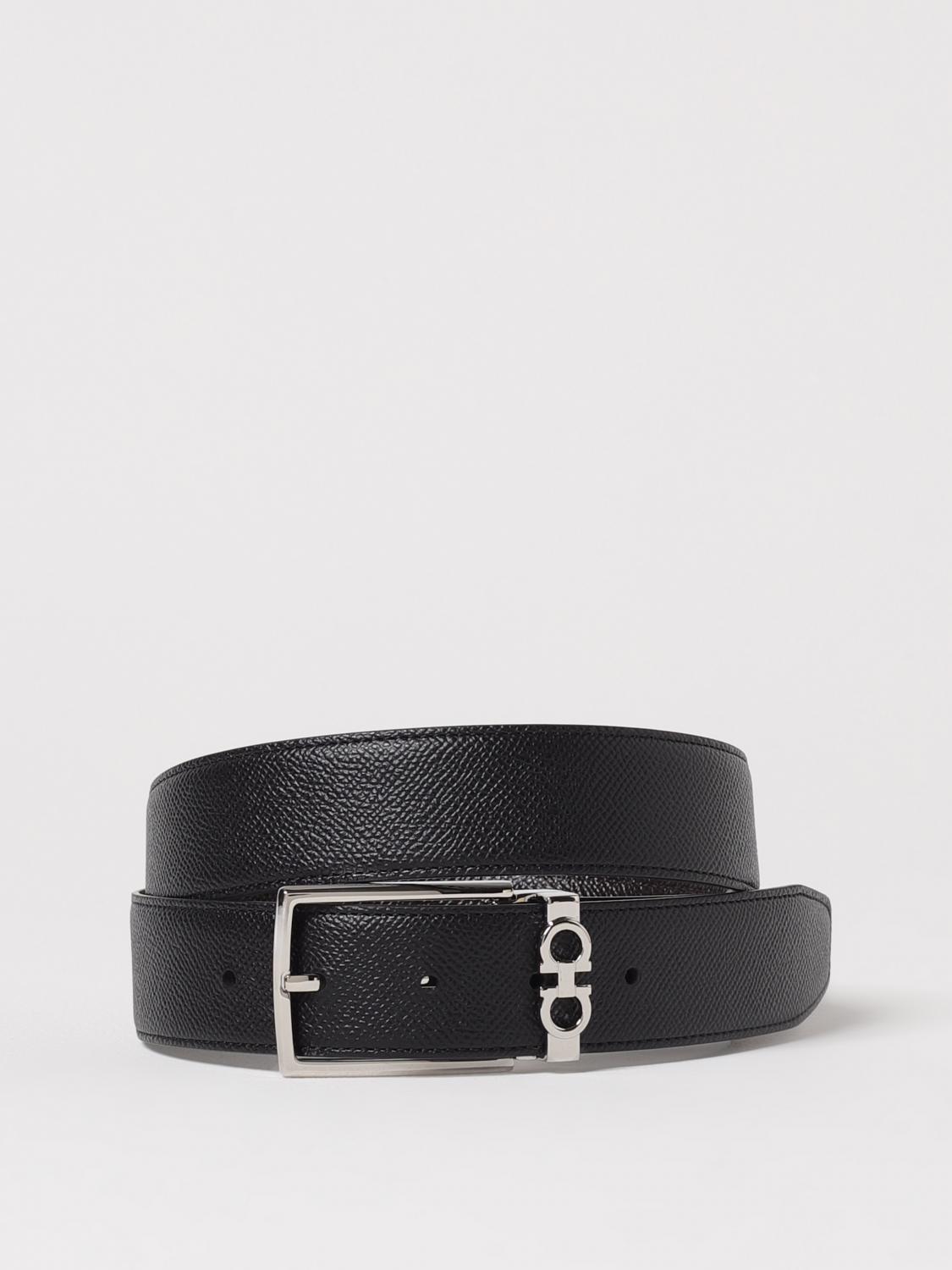 FERRAGAMO BELT: Belt men Ferragamo, Black - Img 1