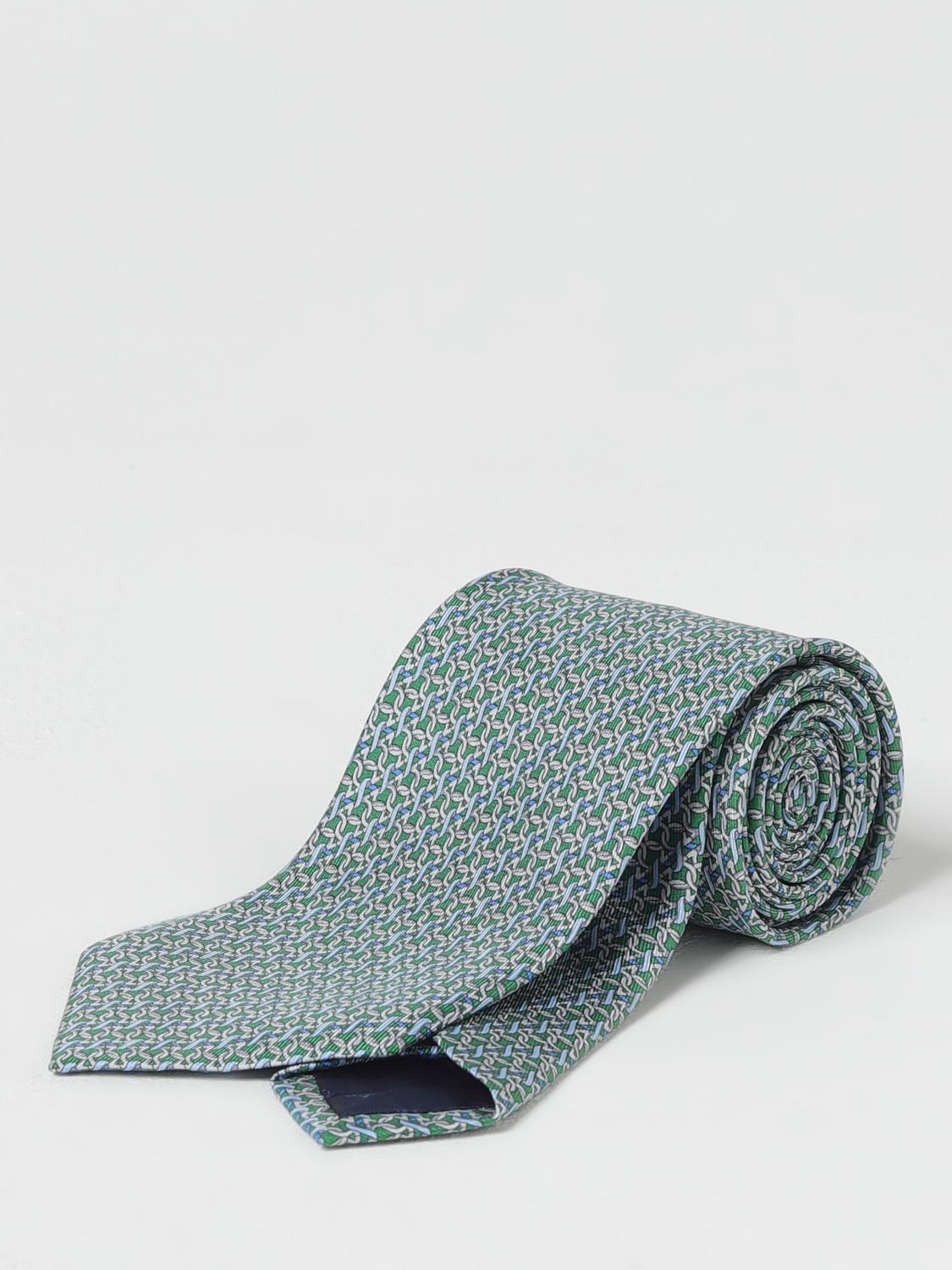 FERRAGAMO TIE: Tie men Ferragamo, Green - Img 1