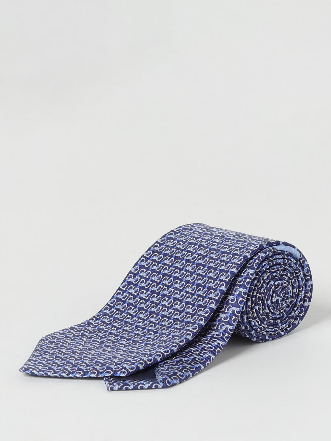 FERRAGAMO TIE: Tie men Ferragamo, Navy - Img 1
