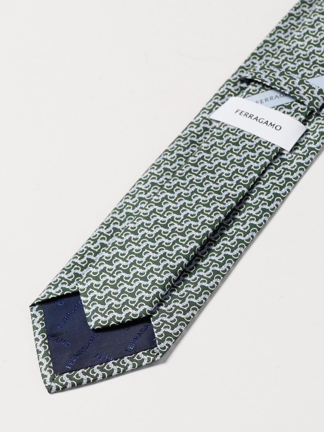 FERRAGAMO TIE: Tie men Ferragamo, Green - Img 2