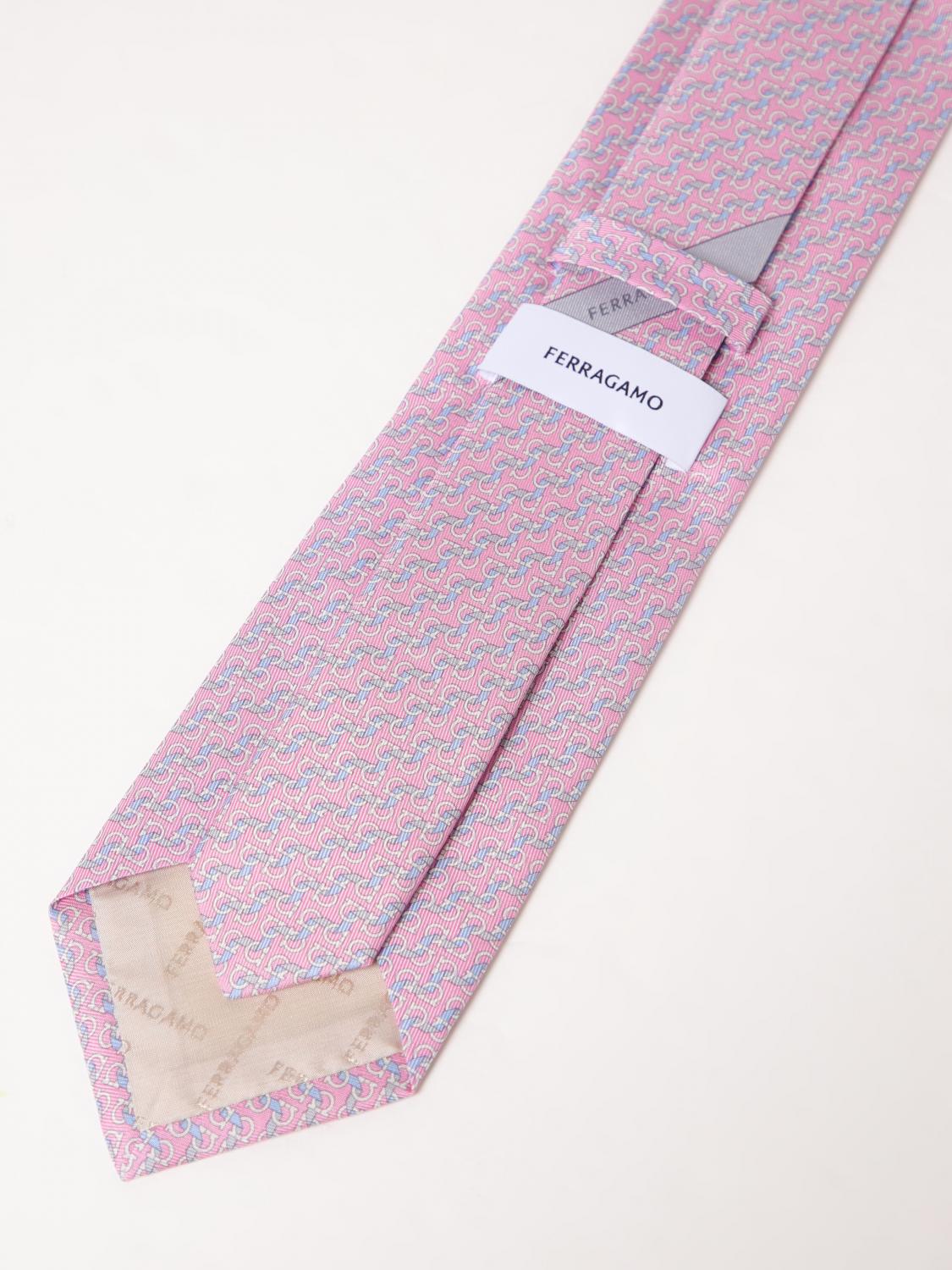 FERRAGAMO TIE: Tie men Ferragamo, Pink - Img 2