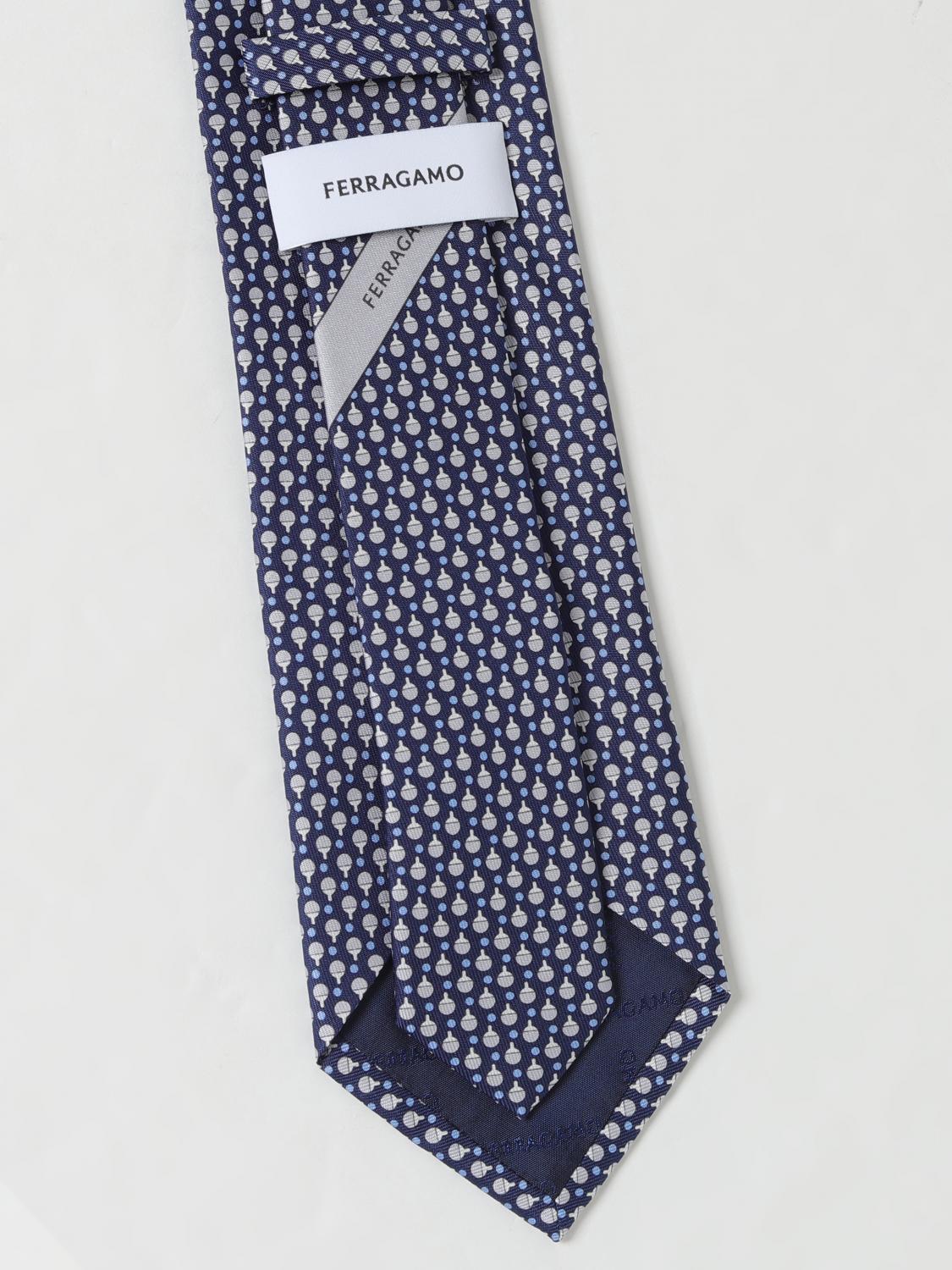 FERRAGAMO TIE: Tie men Ferragamo, Marine - Img 2