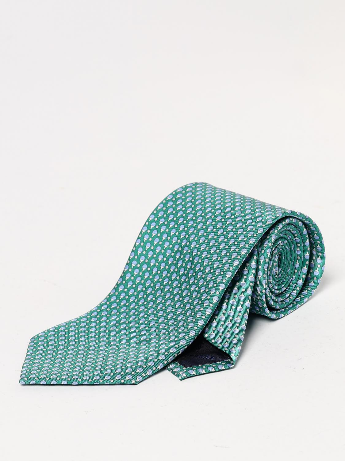 FERRAGAMO TIE: Tie men Ferragamo, Green - Img 1
