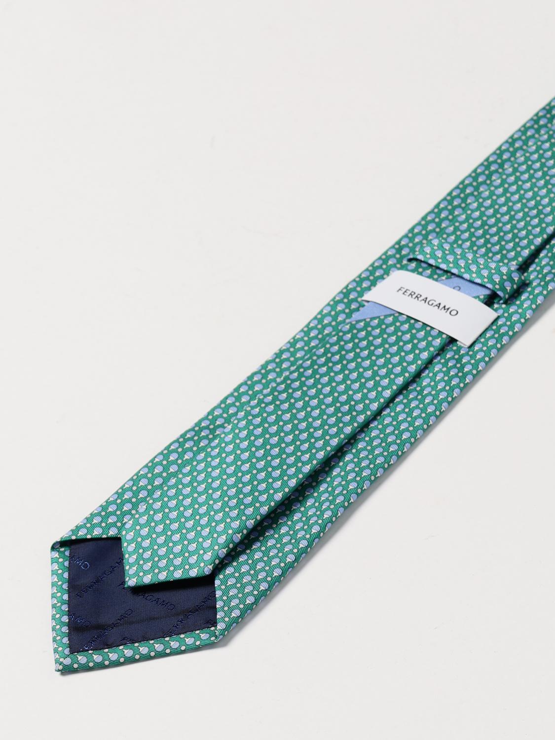 FERRAGAMO TIE: Tie men Ferragamo, Green - Img 2
