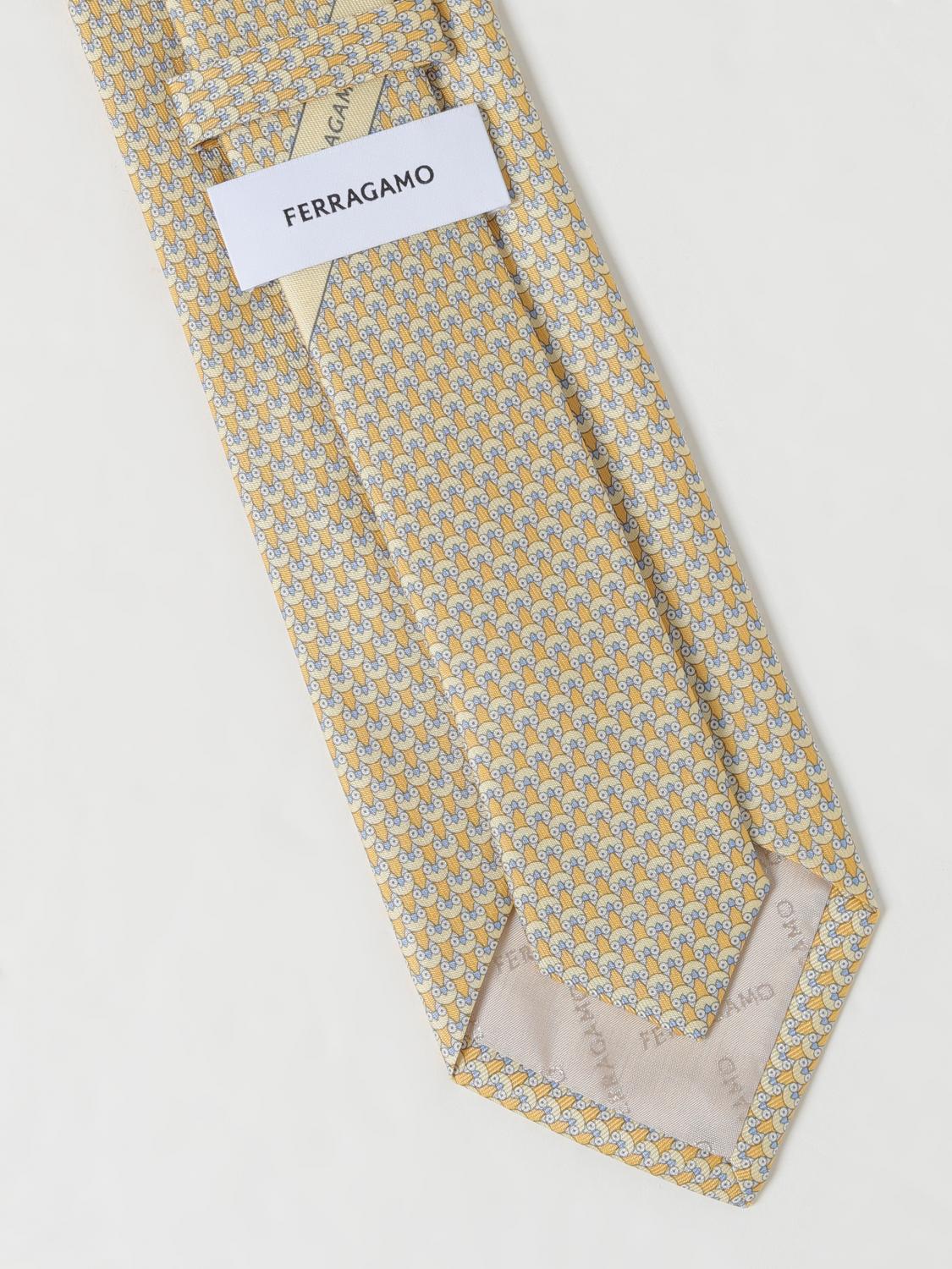 FERRAGAMO TIE: Tie men Ferragamo, Yellow - Img 2