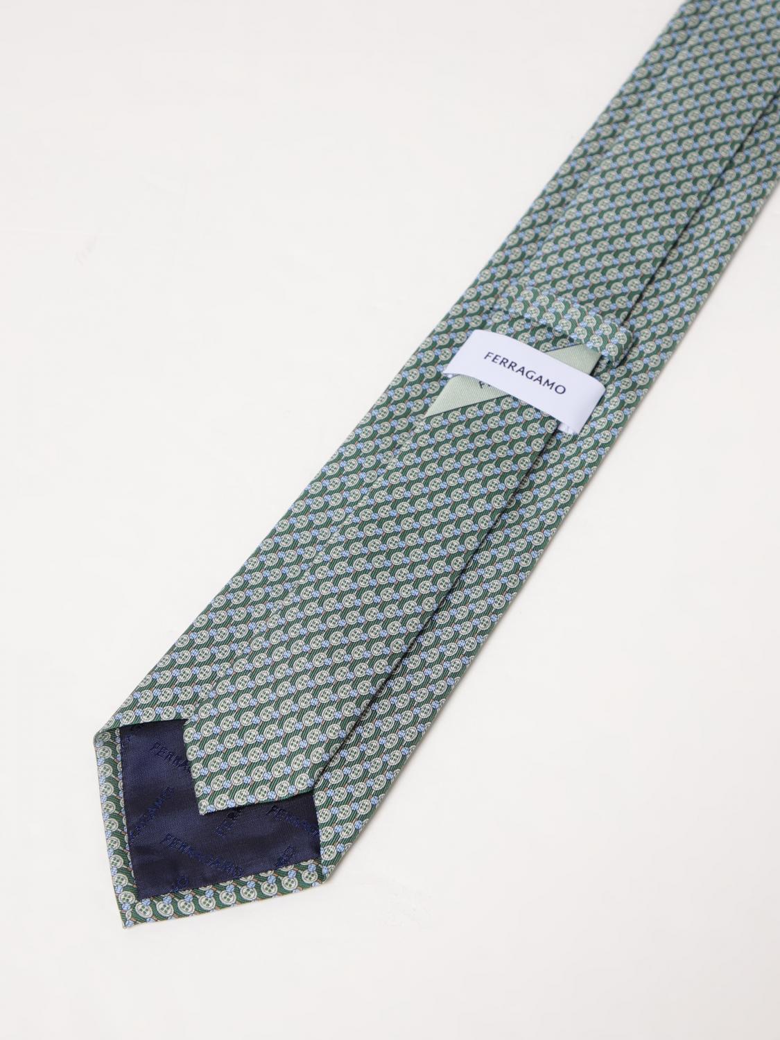 FERRAGAMO CORBATA: Corbata hombre Ferragamo, Verde - Img 2