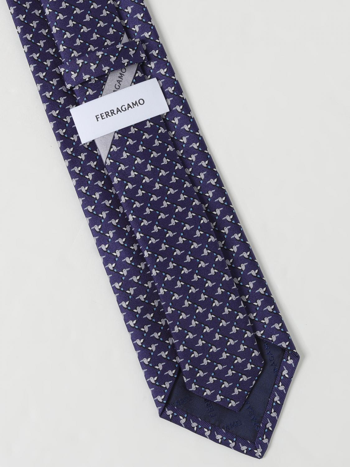 FERRAGAMO TIE: Tie men Ferragamo, Navy - Img 2