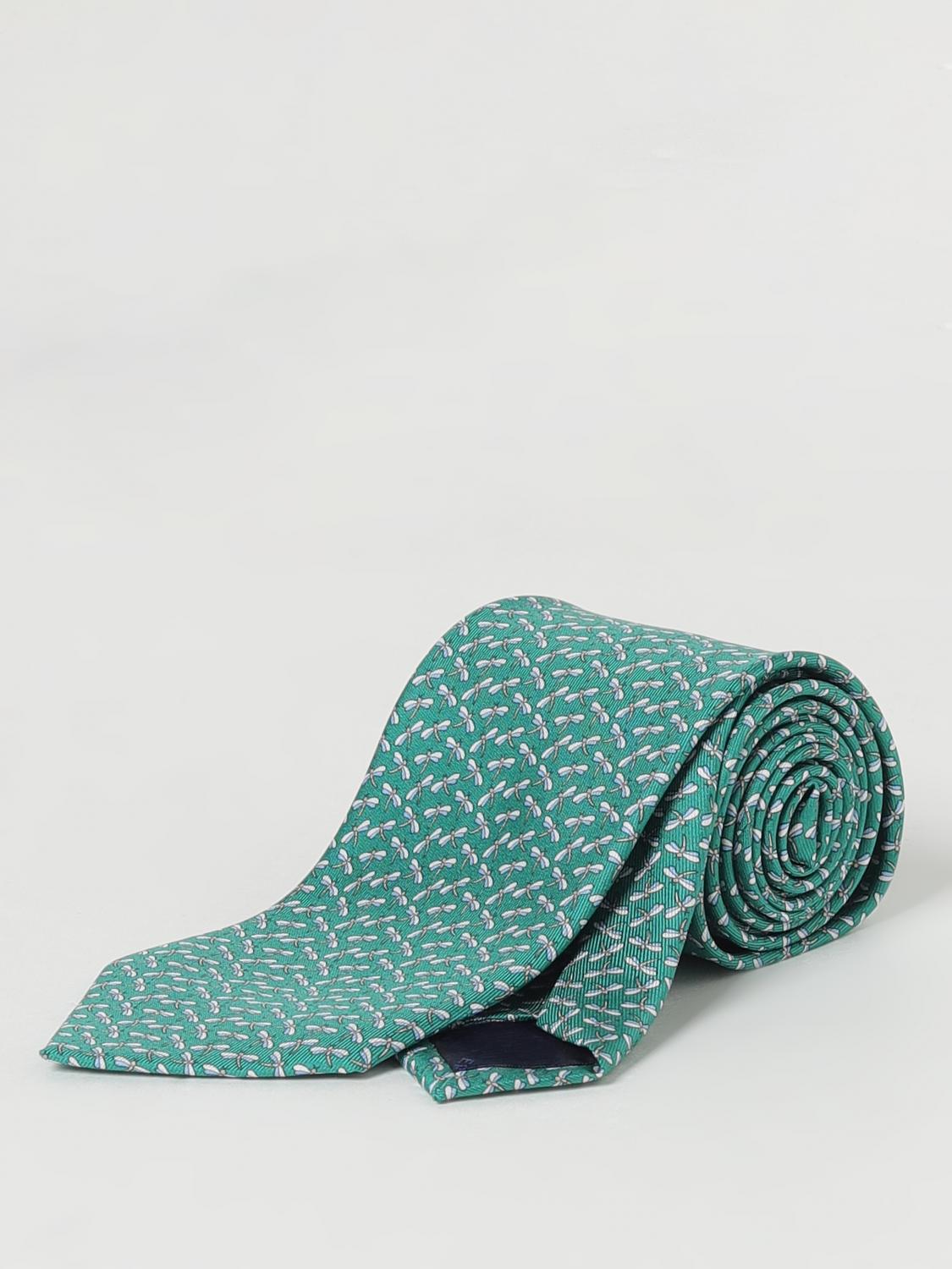 FERRAGAMO TIE: Tie men Ferragamo, Green - Img 1