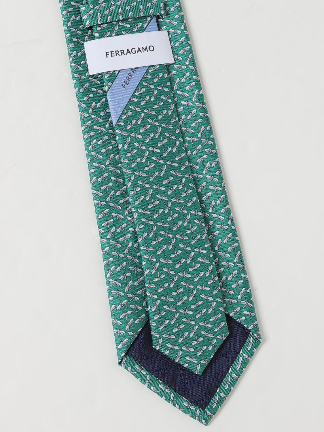 FERRAGAMO TIE: Tie men Ferragamo, Green - Img 2