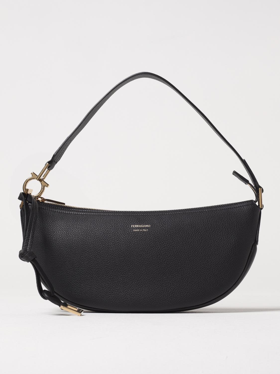 FERRAGAMO BOLSO DE HOMBRO: Bolso de hombro mujer Ferragamo, Negro - Img 1