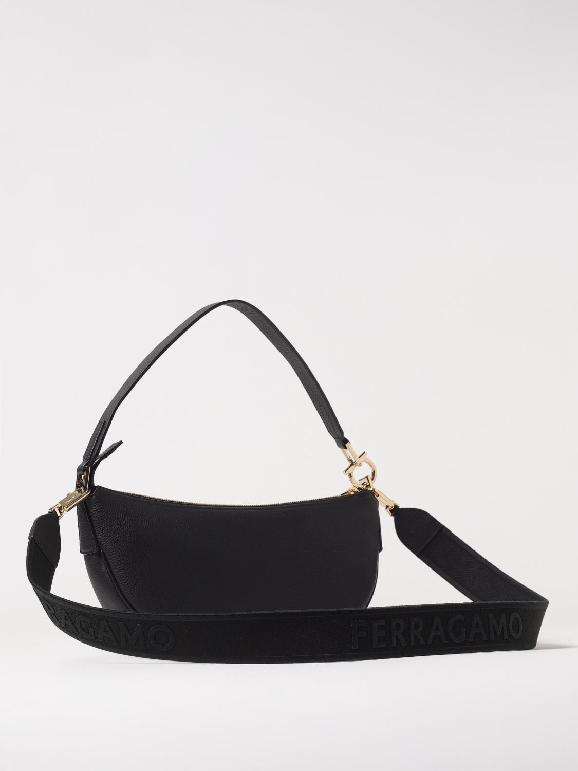 FERRAGAMO SHOULDER BAG: Shoulder bag woman Ferragamo, Black - Img 2