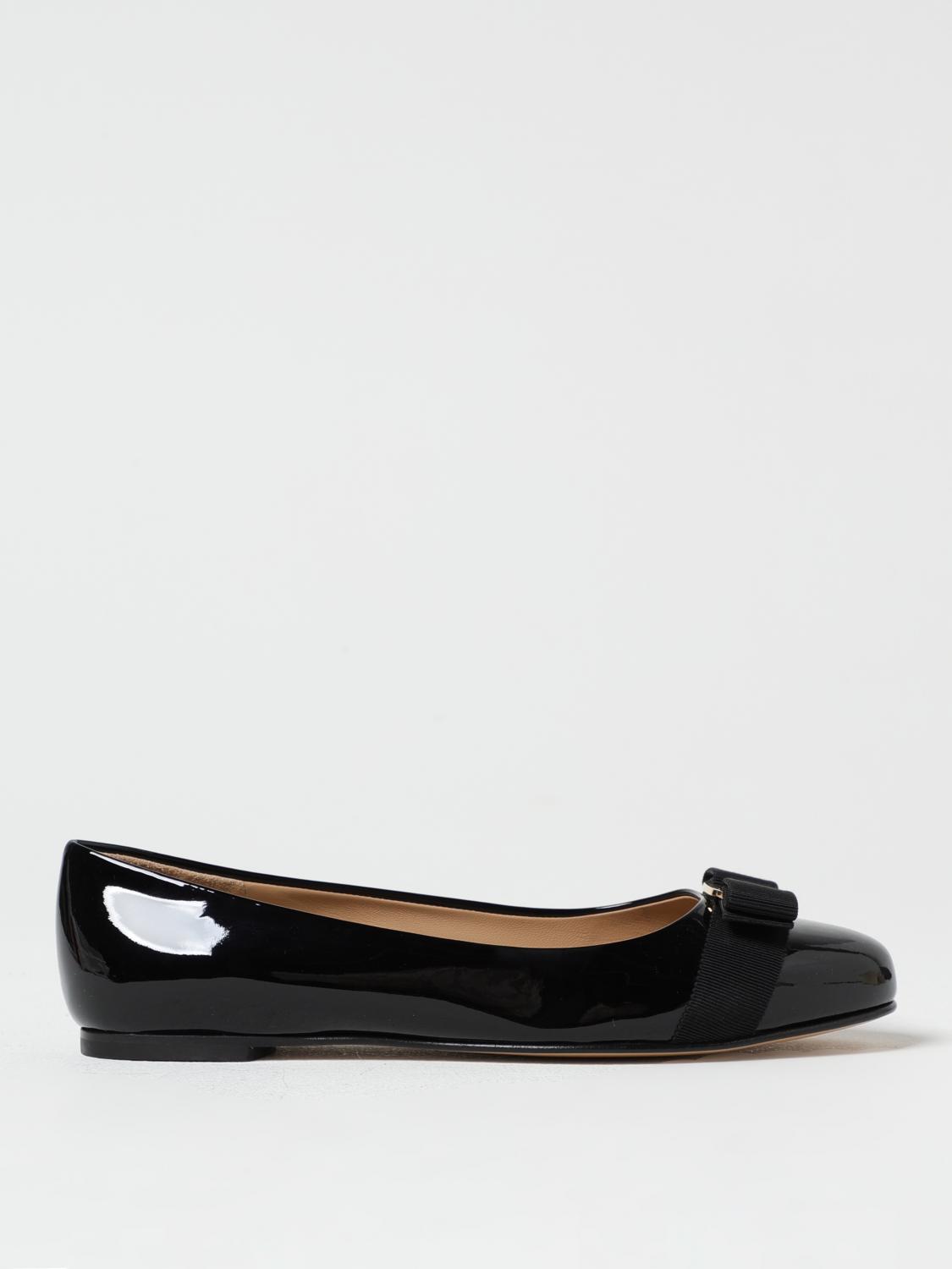 FERRAGAMO BALLET FLATS: Shoes woman Ferragamo, Black - Img 1