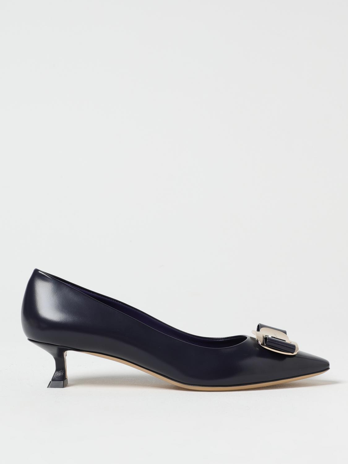 FERRAGAMO PUMPS: Shoes woman Ferragamo, Navy - Img 1