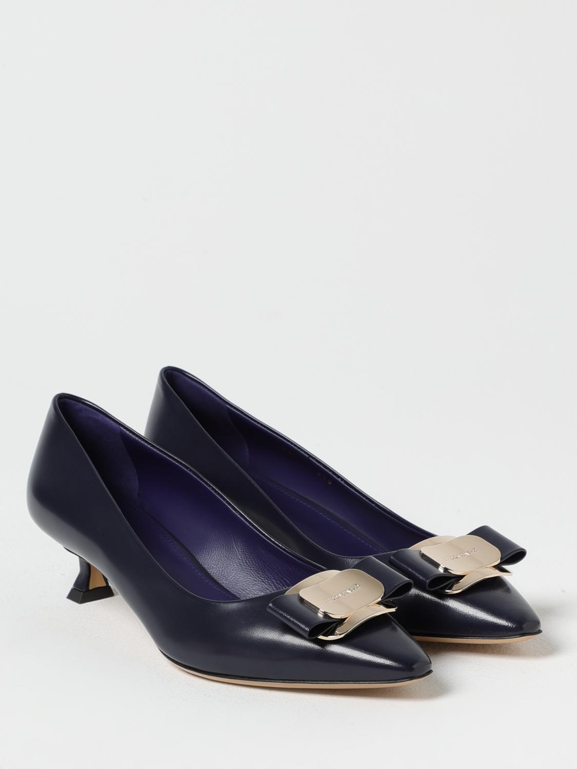 FERRAGAMO PUMPS: Shoes woman Ferragamo, Navy - Img 2