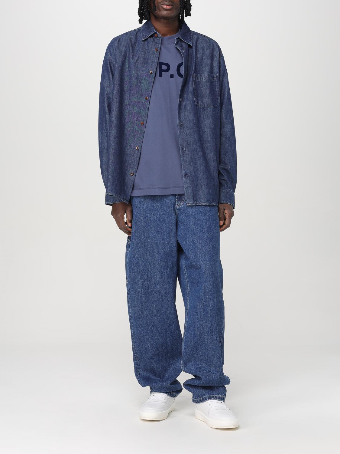 A.P.C. CHEMISE: Chemise homme A.P.C., Bleu - Img 2