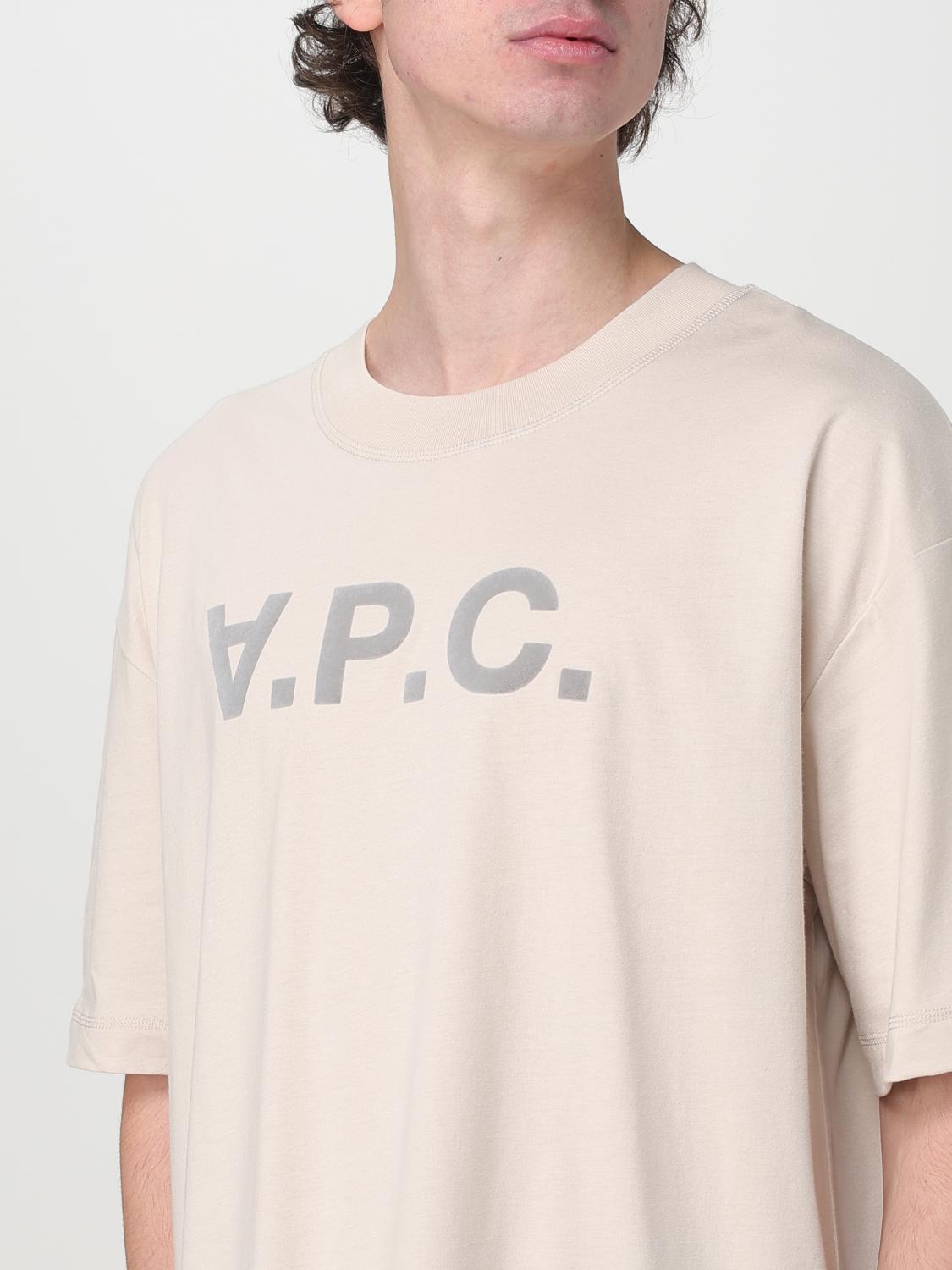 A.P.C. T恤: T恤 男士 A.P.C., 自然色 - Img 4