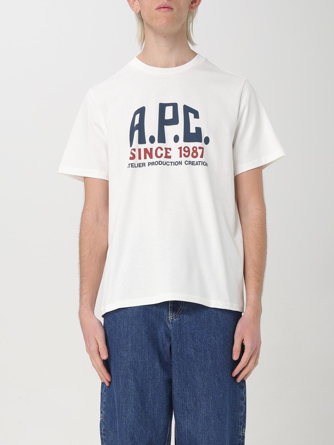 A.P.C. T-SHIRT: T-shirt men A.P.C., White - Img 1