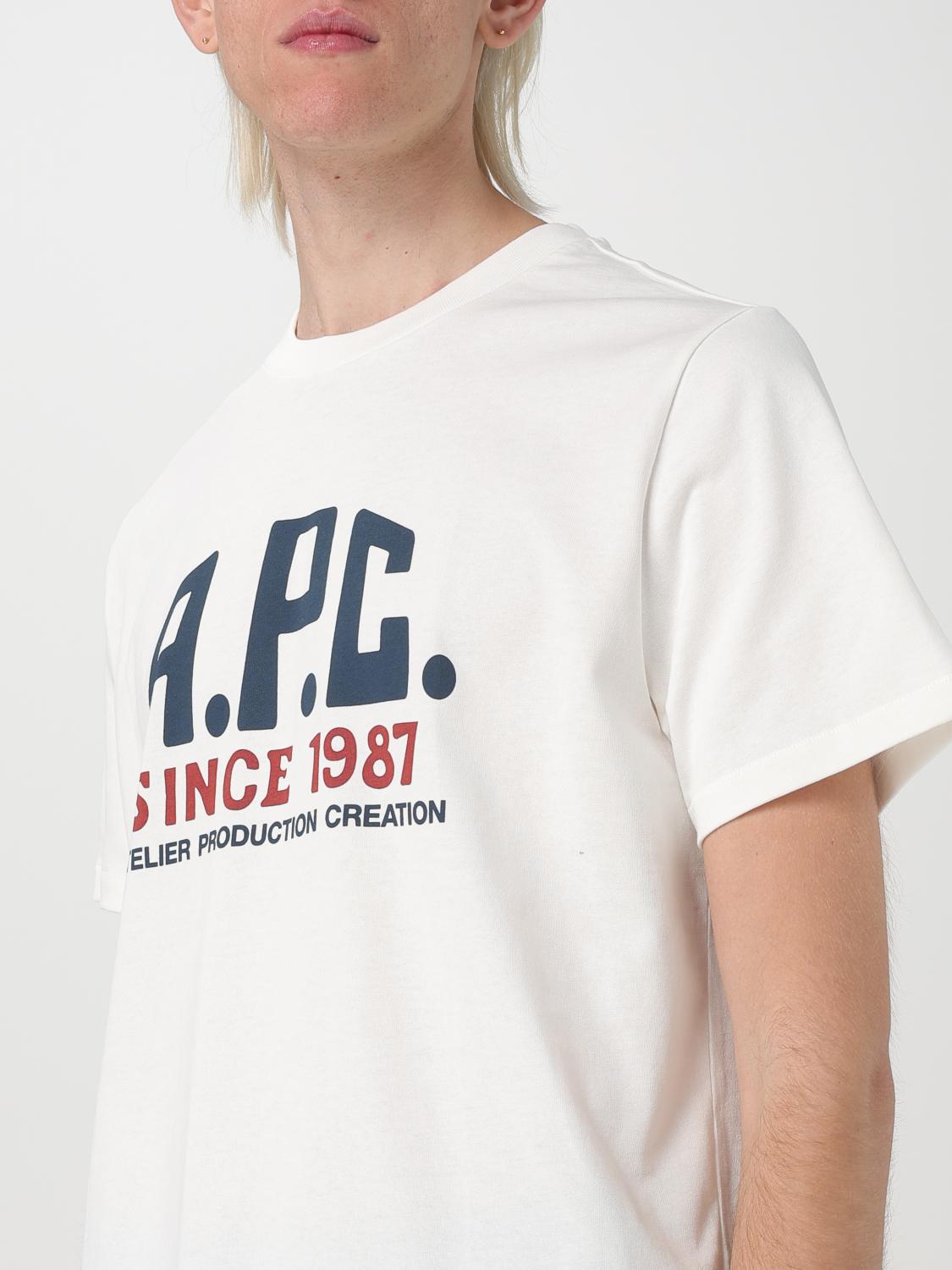 A.P.C. T-SHIRT: T-shirt men A.P.C., White - Img 4