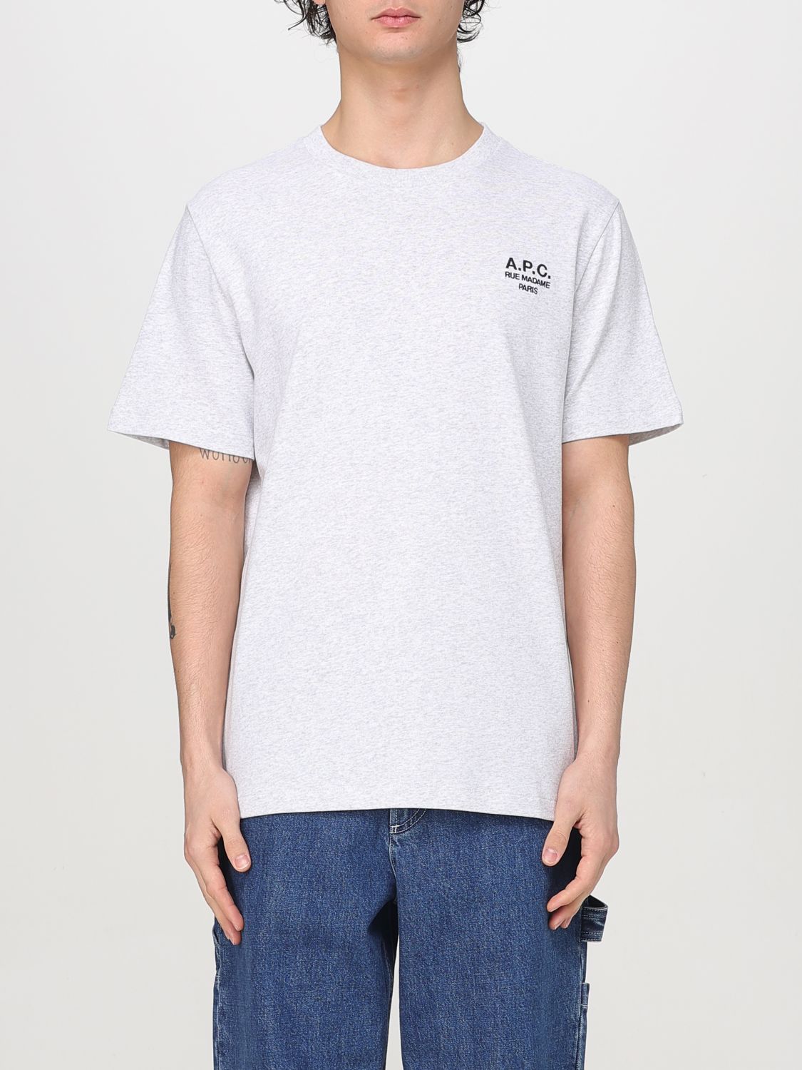 A.P.C. T-SHIRT: T-shirt men A.P.C., Grey - Img 1