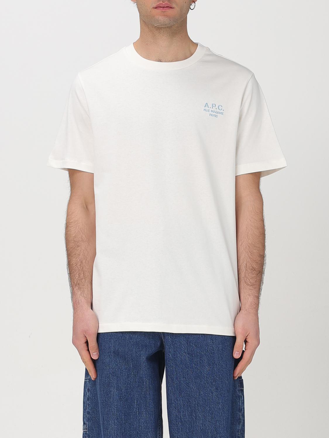 A.P.C. T-SHIRT: T-shirt men A.P.C., White 1 - Img 1