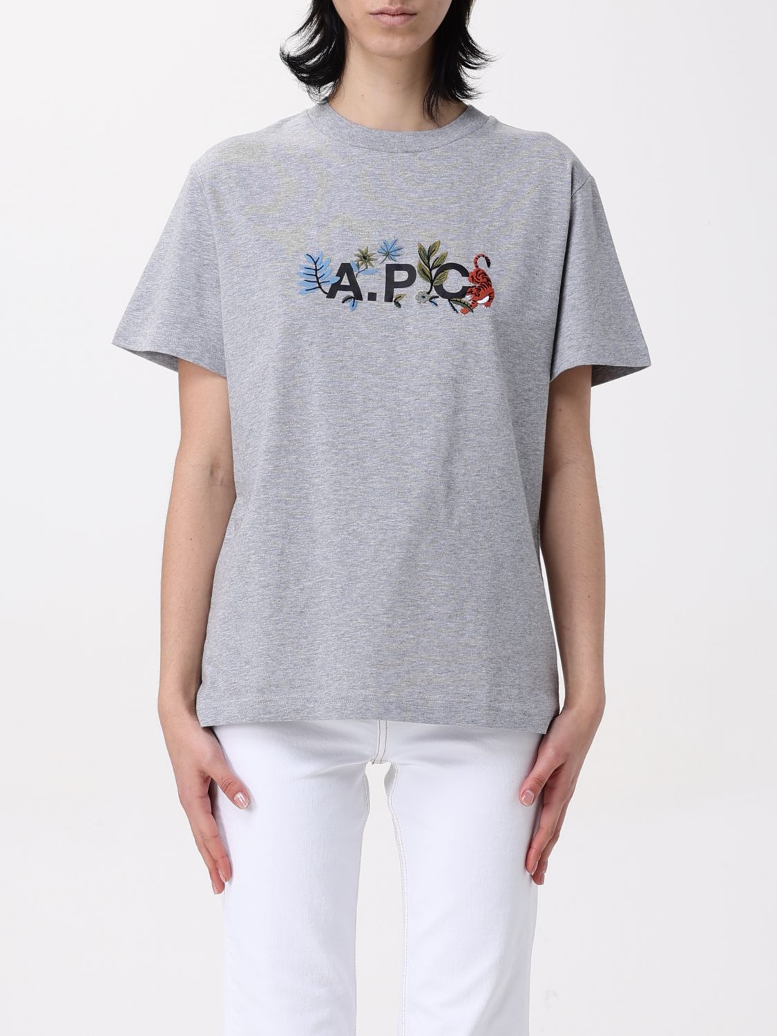 A.P.C. T-SHIRT: T-shirt men A.P.C., Grey - Img 1