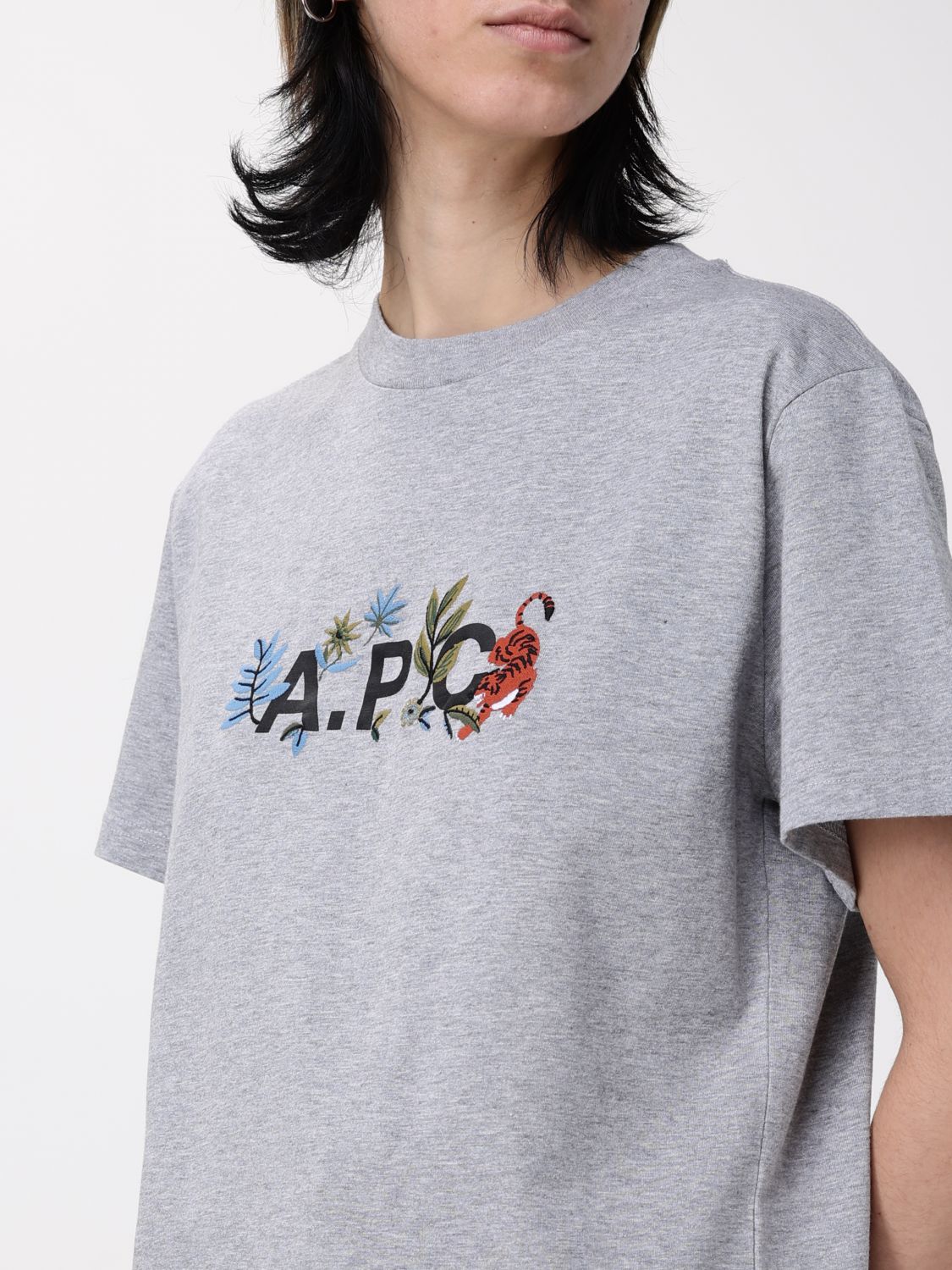 A.P.C. T-SHIRT: T-shirt men A.P.C., Grey - Img 3