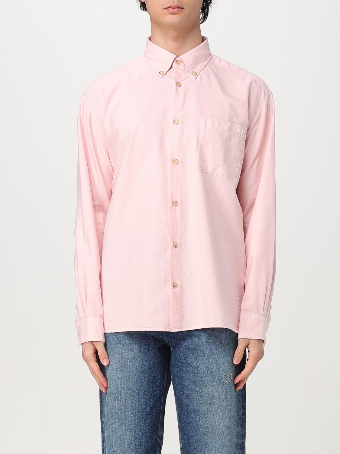 A.P.C. CAMISA: Camisa hombre A.P.C., Rosa - Img 1