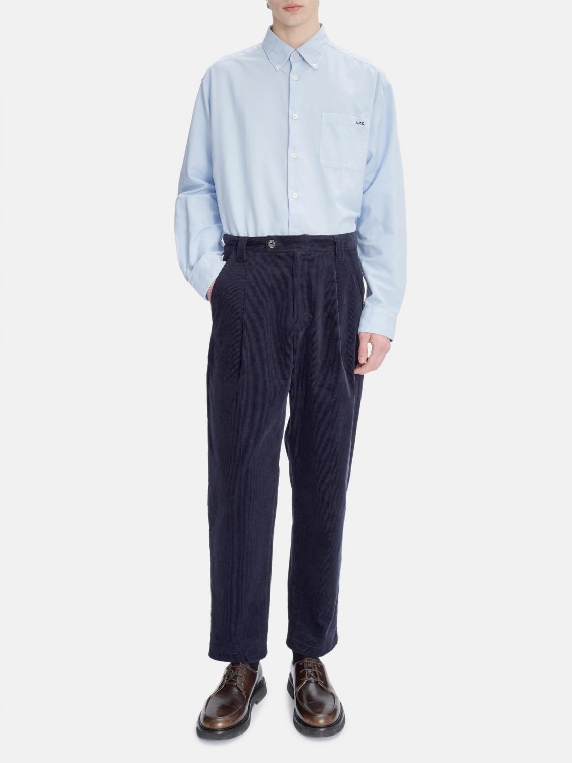 A.P.C. CAMICIA: Camicia A.P.C. in cotone , Azzurro - Img 2