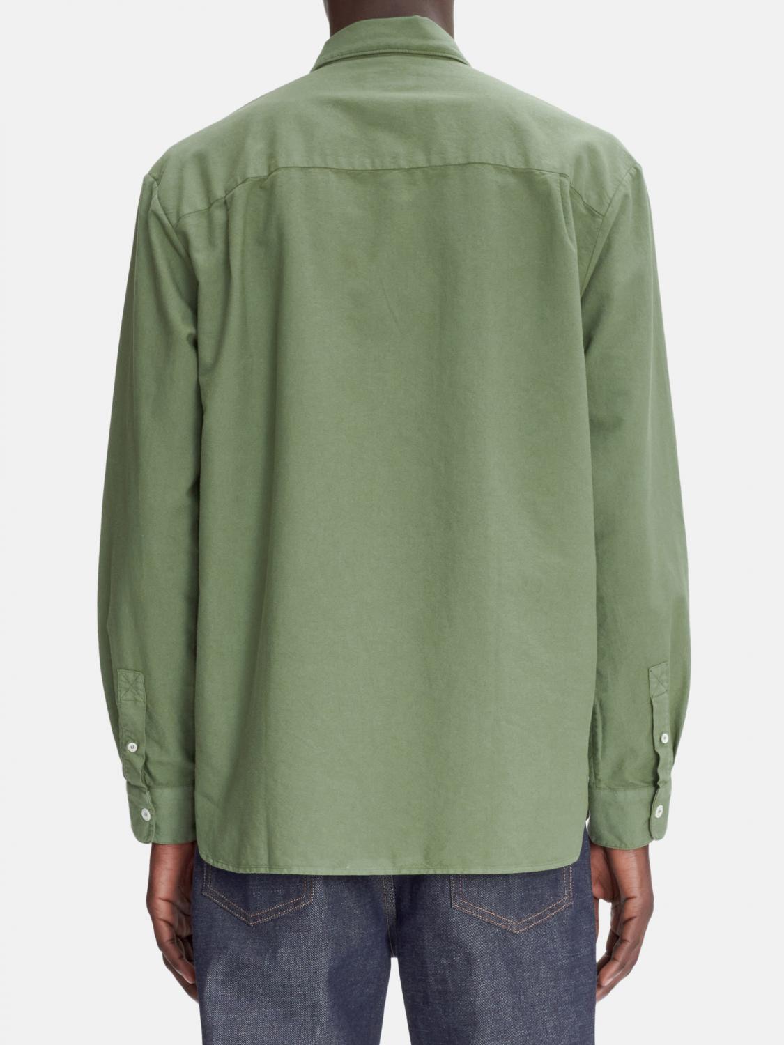 A.P.C. CAMICIA: Camicia A.P.C. in cotone , Verde - Img 2