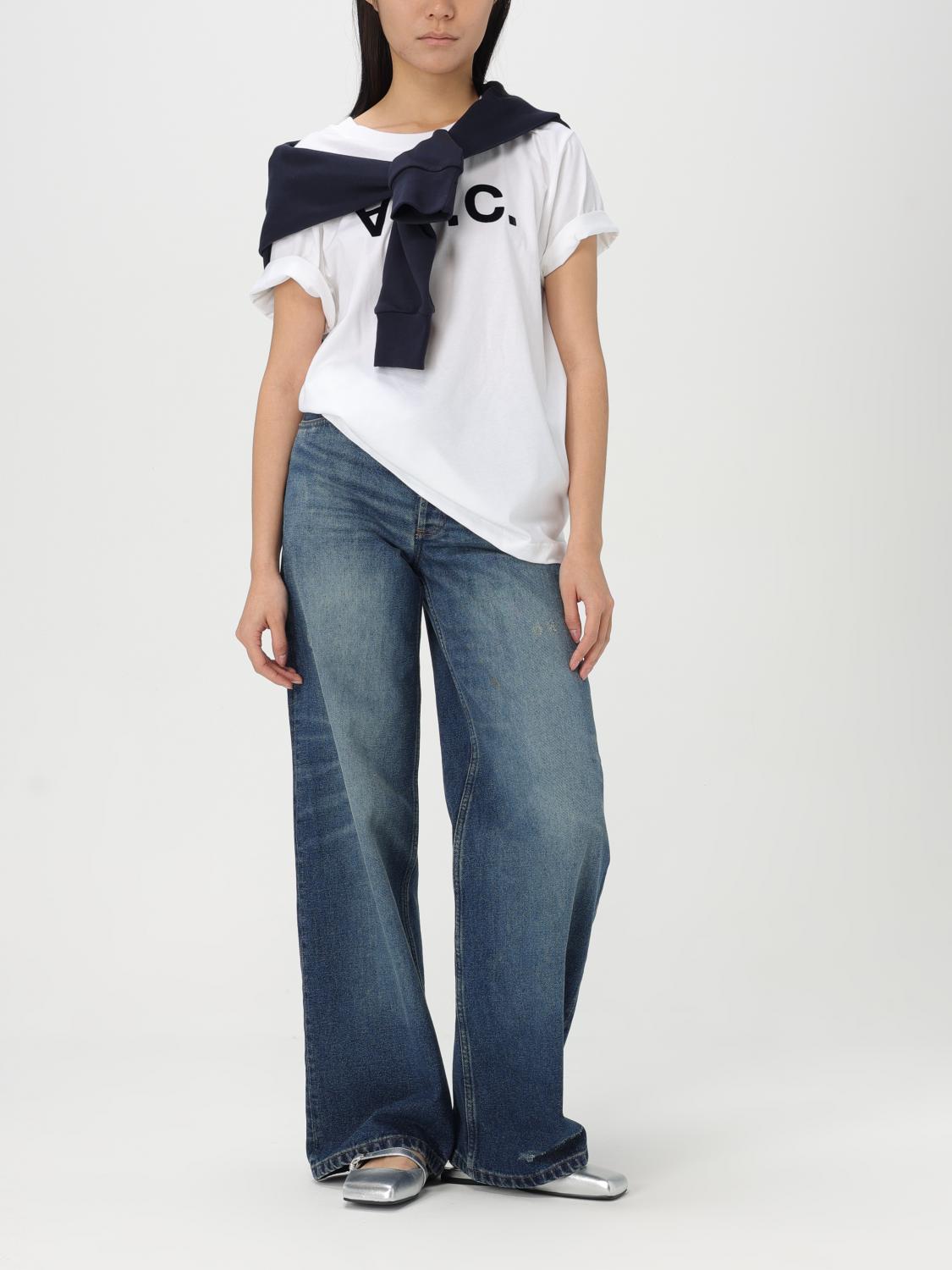 A.P.C. T-SHIRT: T-shirt woman A.P.C., White - Img 2