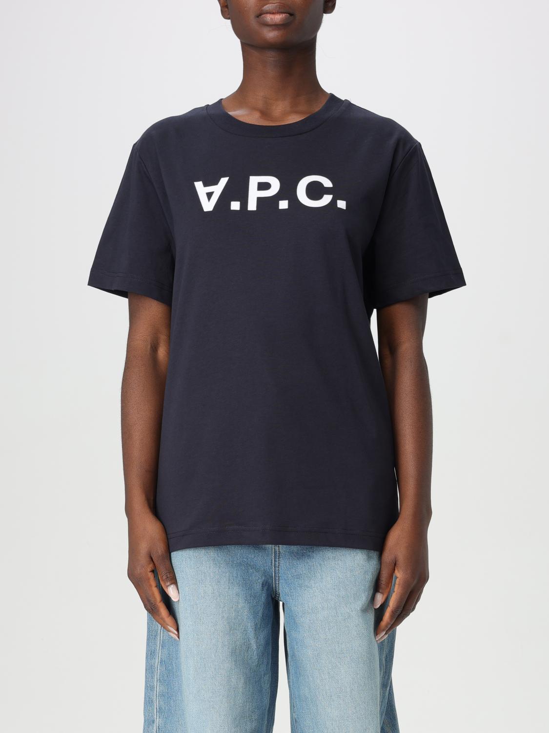 A.P.C. T-SHIRT: T-shirt woman A.P.C., Blue - Img 1