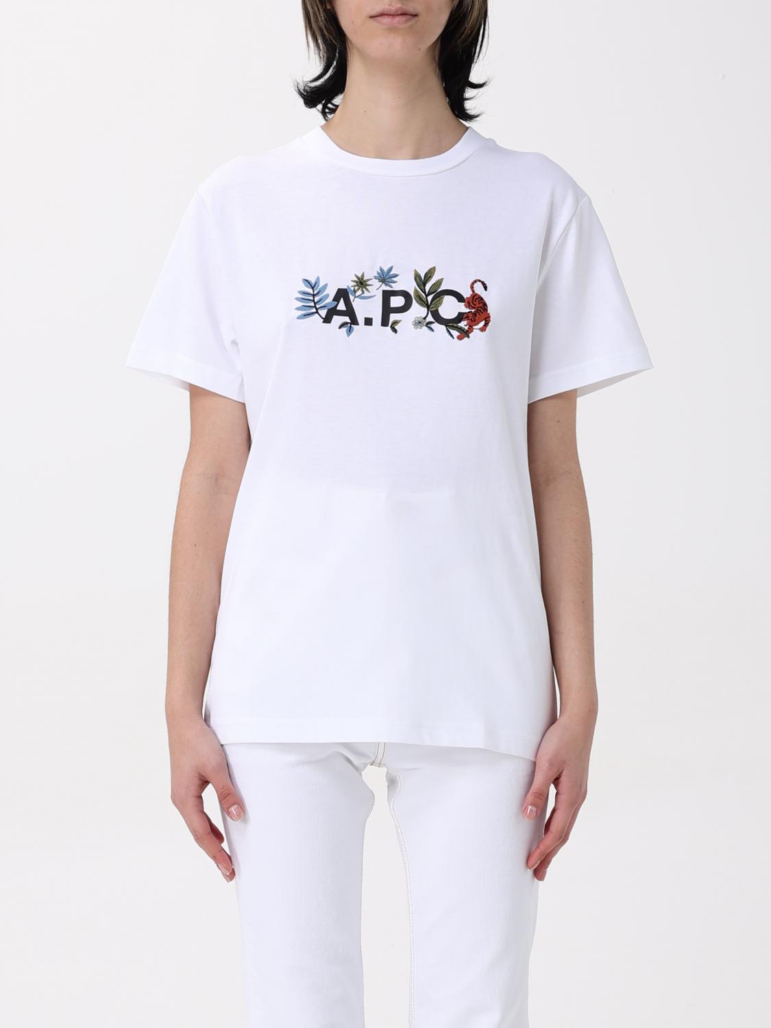 A.P.C. T-SHIRT: T-shirt woman A.P.C., White - Img 1