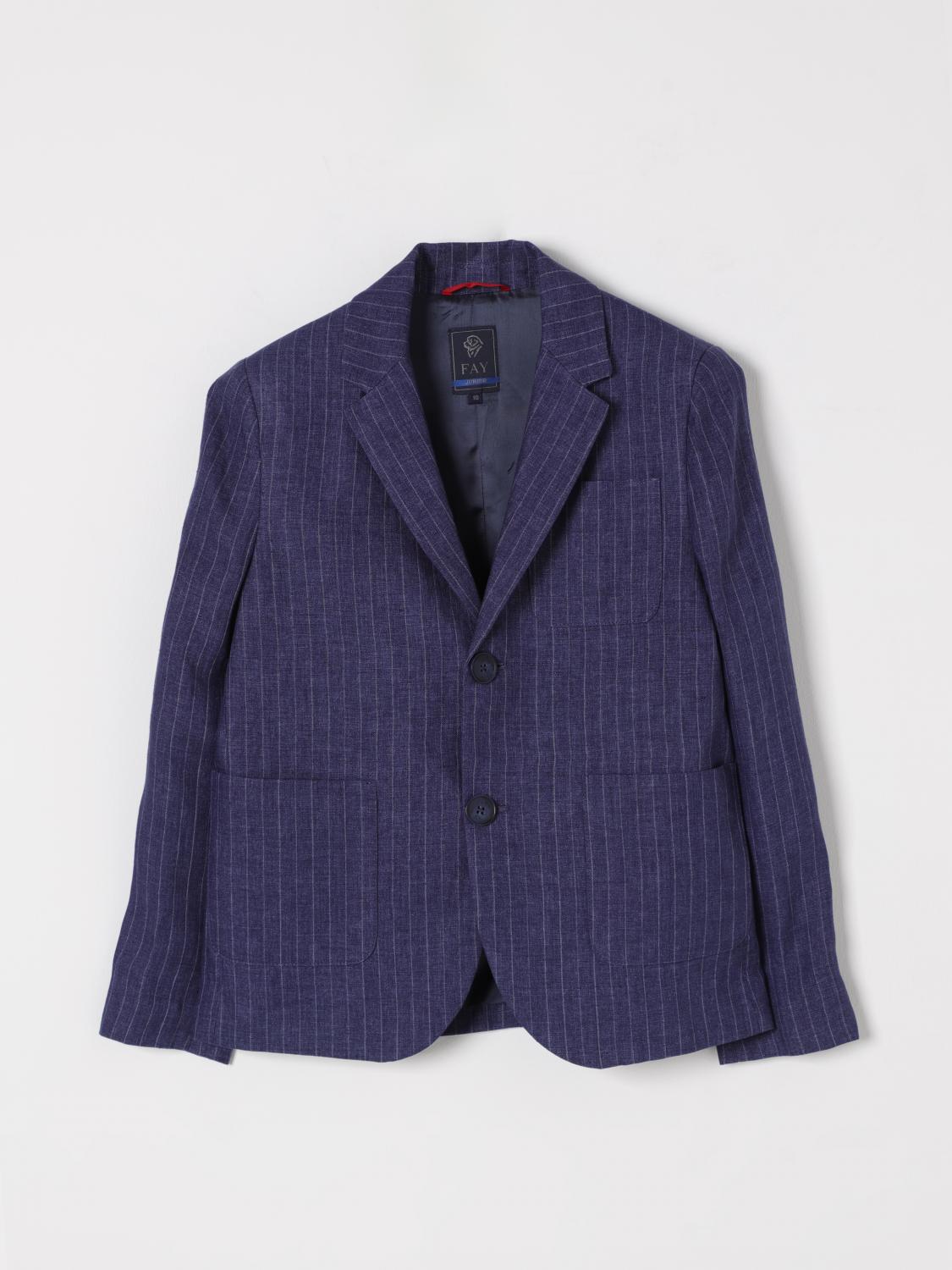 FAY JUNIOR BLAZER: Blazer kids Fay Junior, Blue - Img 1