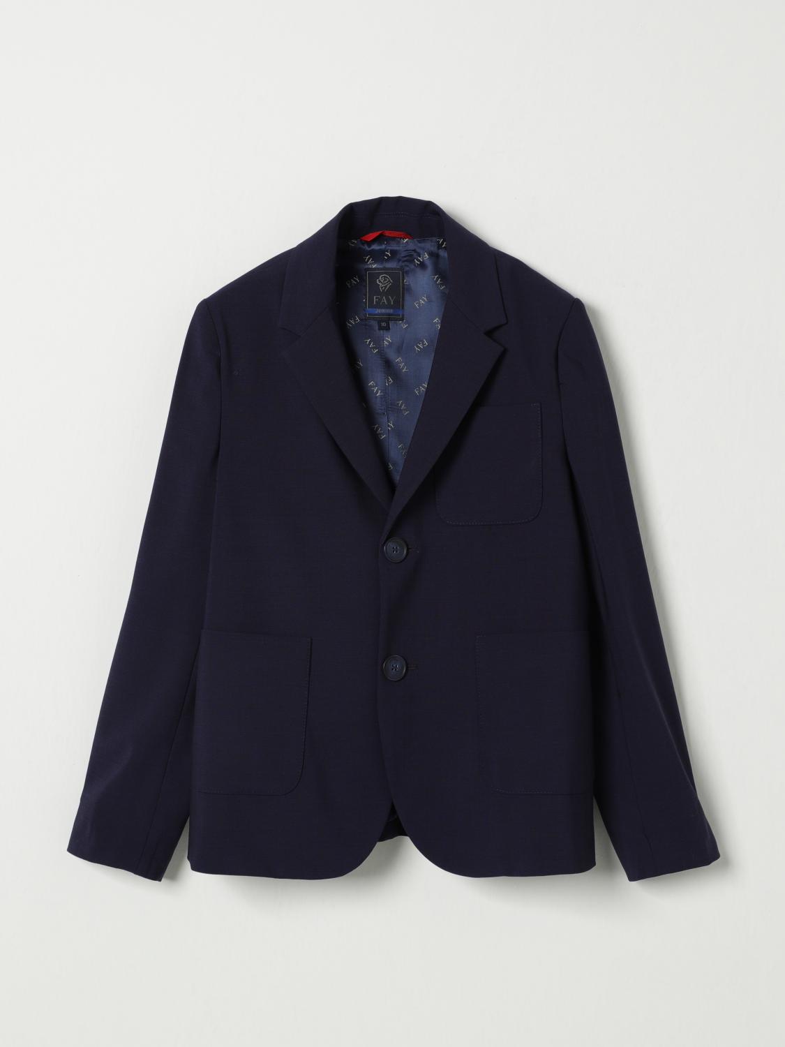 FAY JUNIOR BLAZER: Blazer kids Fay Junior, Navy - Img 1