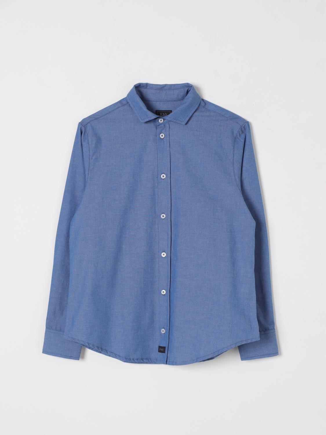 FAY JUNIOR SHIRT: Shirt kids Fay Junior, Denim - Img 1