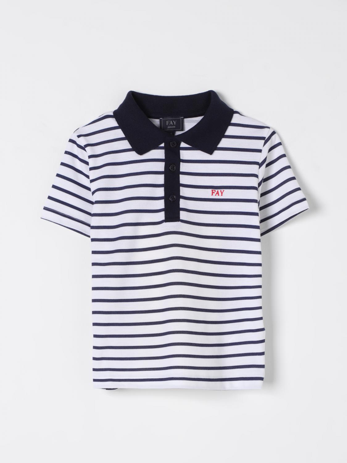 FAY JUNIOR POLO SHIRT: Polo shirt kids Fay Junior, Ivory - Img 1