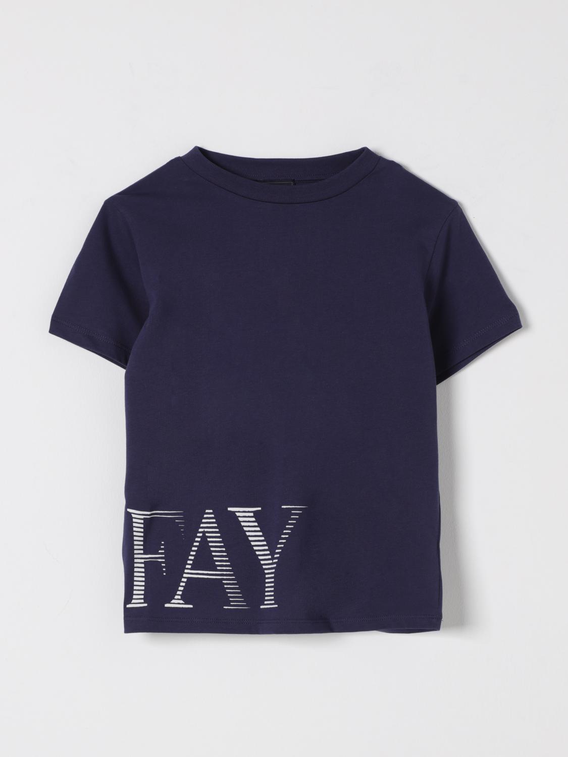 FAY JUNIOR T-SHIRT: T-shirt kids Fay Junior, Blue - Img 1