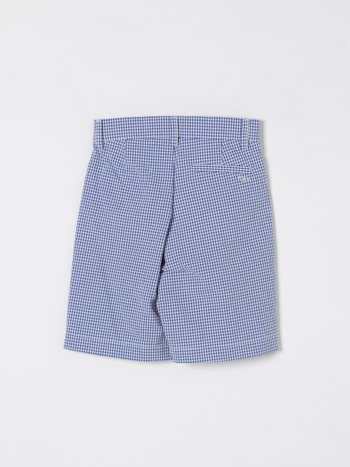 FAY JUNIOR PANTALONCINO: Pantaloncino vichy Fay Junior in cotone, Blue - Img 2