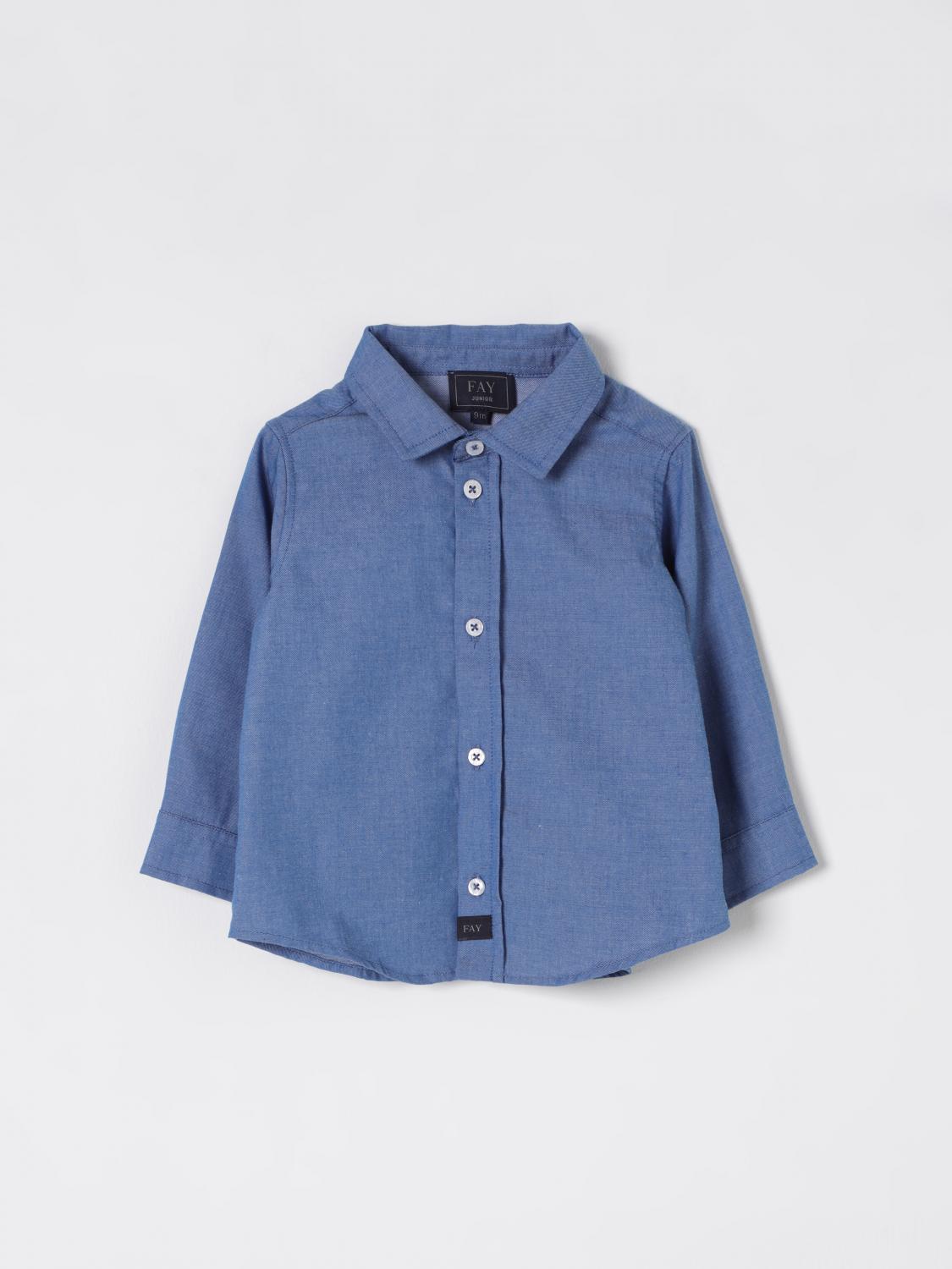 FAY JUNIOR SHIRT: Shirt kids Fay Junior, Denim - Img 1