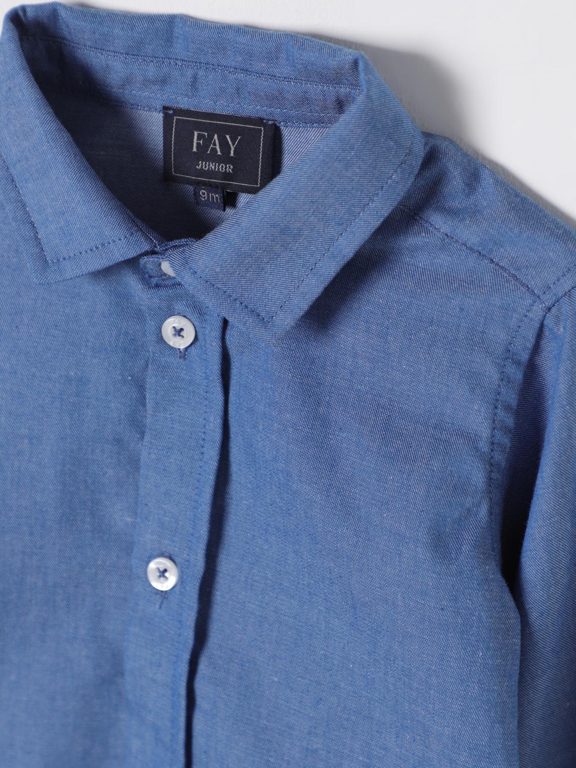 FAY JUNIOR SHIRT: Shirt kids Fay Junior, Denim - Img 3