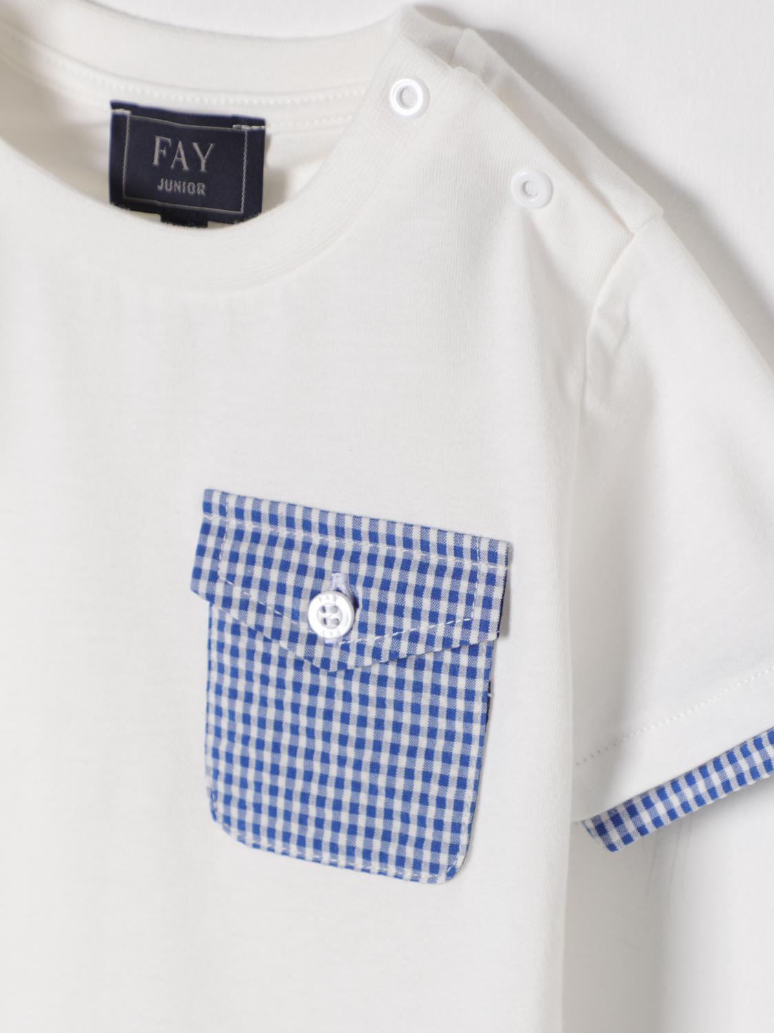 FAY JUNIOR Tシャツ: Tシャツ ボーイ Fay Junior, アイボリー - Img 3